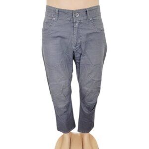 Kuhl Men's Gray Revolvr Five-Pocket Straight Leg Outdoor Trail Hiking Pants 36